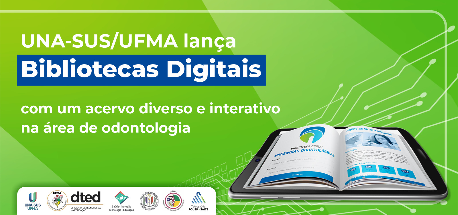 Biblioteca Digital de Odontologia: novo recurso educacional da UNA-SUS/UFMA conta com um acervo gratuito na área de saúde bucal