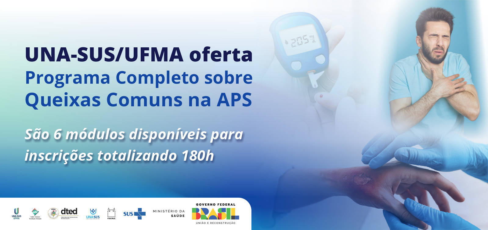 Qualificação para o cuidado nas queixas comuns: UNA-SUS/UFMA oferta Programa de Formação completo sobre o tema